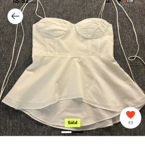 söker Vit topp zara - SÖKER I S/M