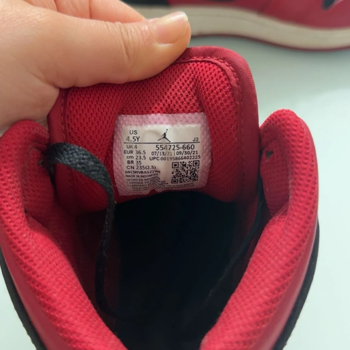 Air Jordan mid 1 red/black - 2