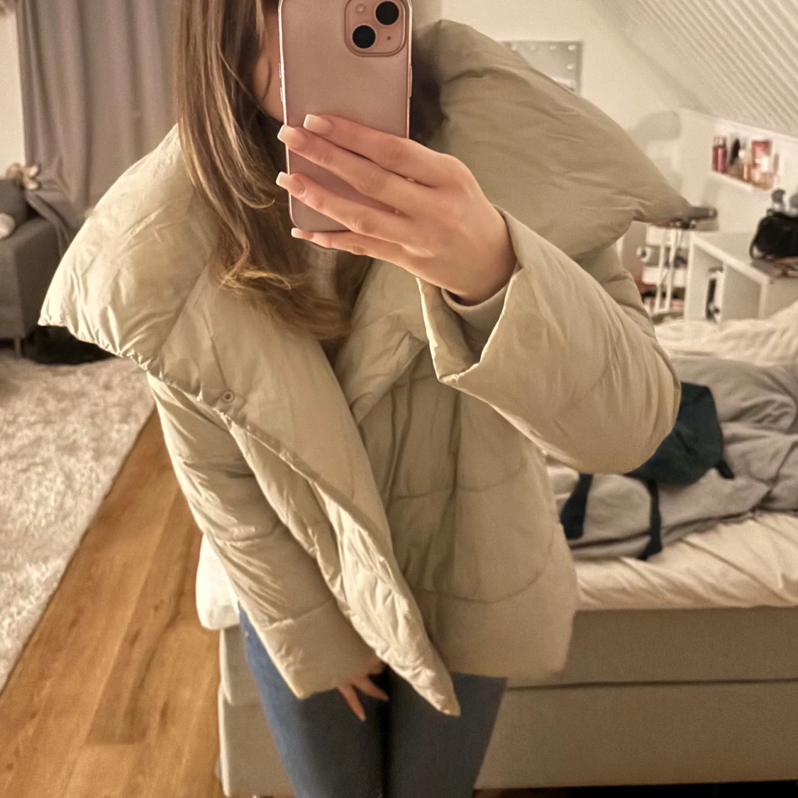 Beige pufferjacka - 2