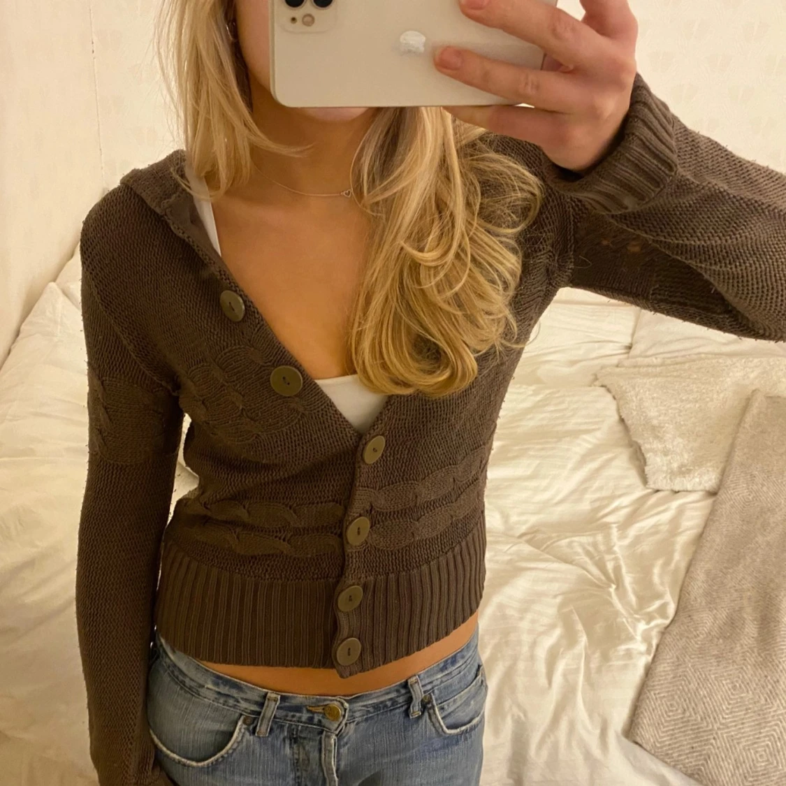 Stickad kofta / hoodie - 2