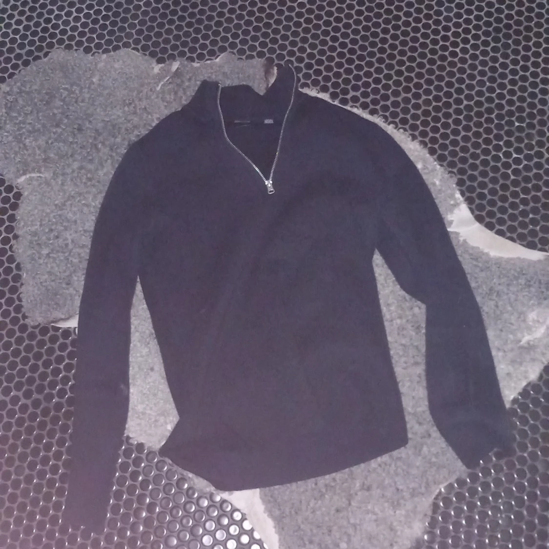 Slim half zip tröja - 1