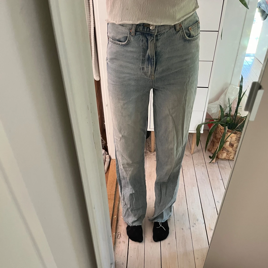 Högmidjade jeans - 90