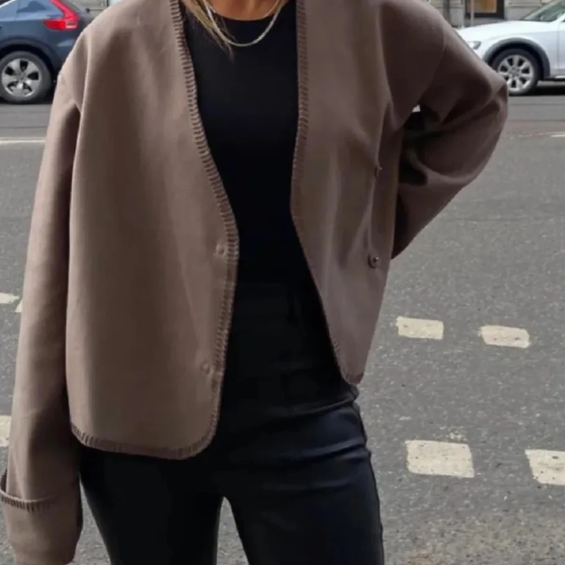 blanket stitch jacka