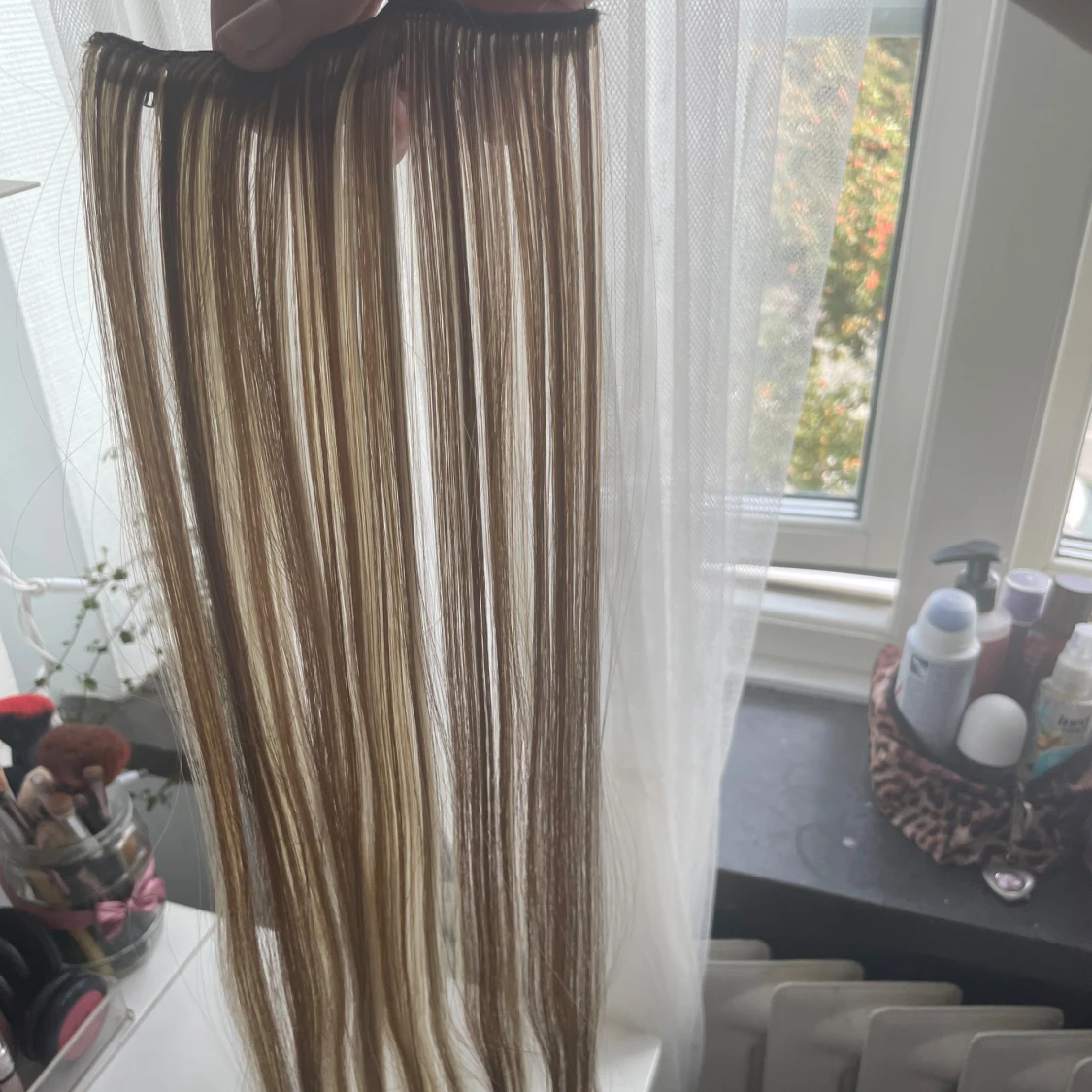 Blonda löshår extensions. Inte använda!