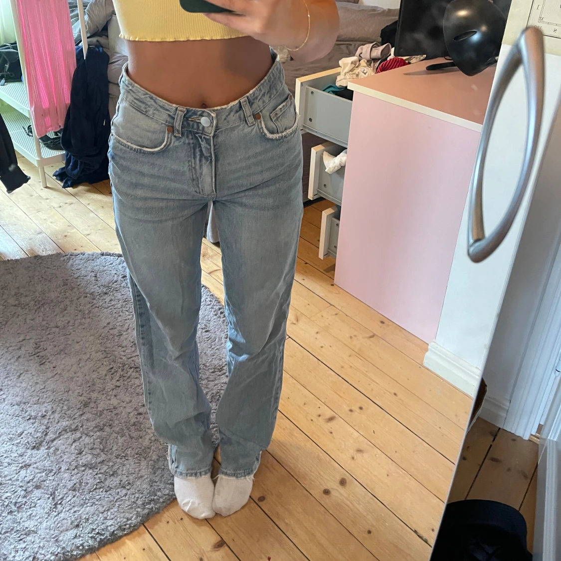 Högmidjade jeans - 90