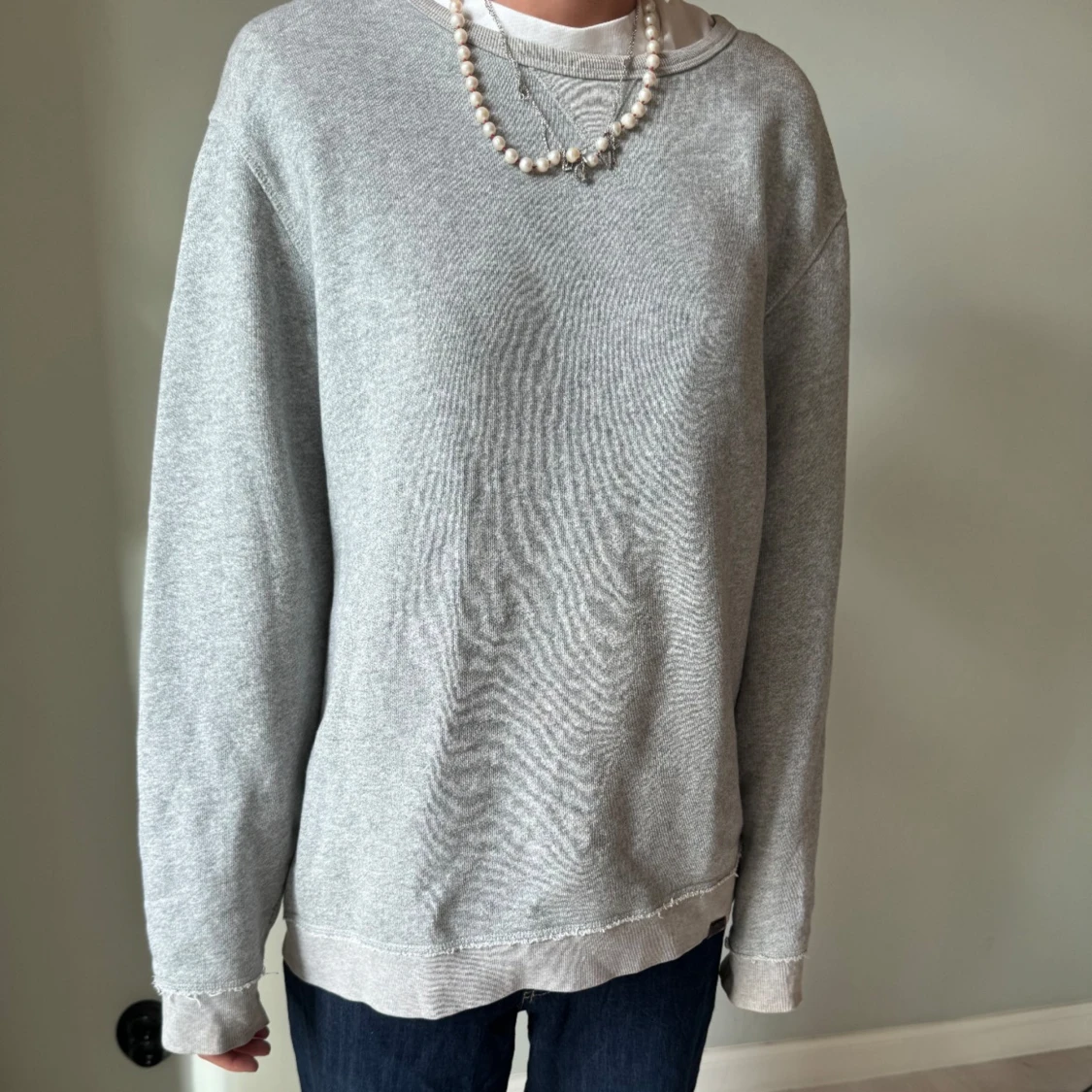 Grå sweatshirt - 90