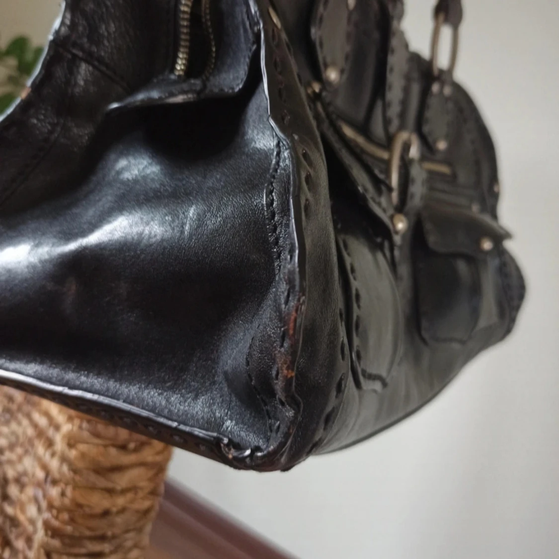 Svart skinnväska från Luisa Cerano - 92