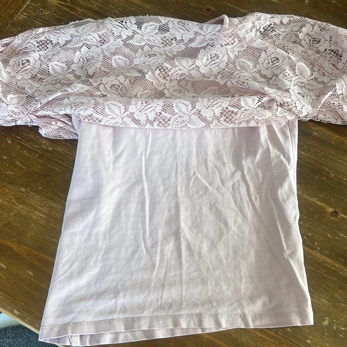 rosa spets blus - 91