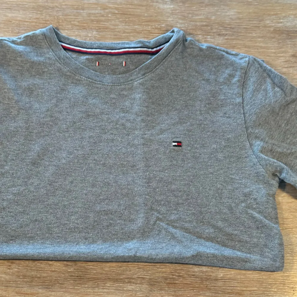 Tja, säljer en Tommy Hilfiger som jag tyvärr växte ur. Färgen är grå och är 140 i storlek. Skriv vid funderingar.. T-shirts.