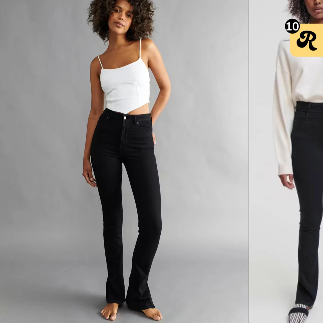 Svarta Molly slit jeans - 92