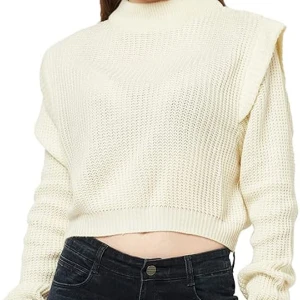 Jättefin stickad tröja från H&M - Fin vit stickad tröja från H&M  bra skick och är skön i materialet, M men passar även S 