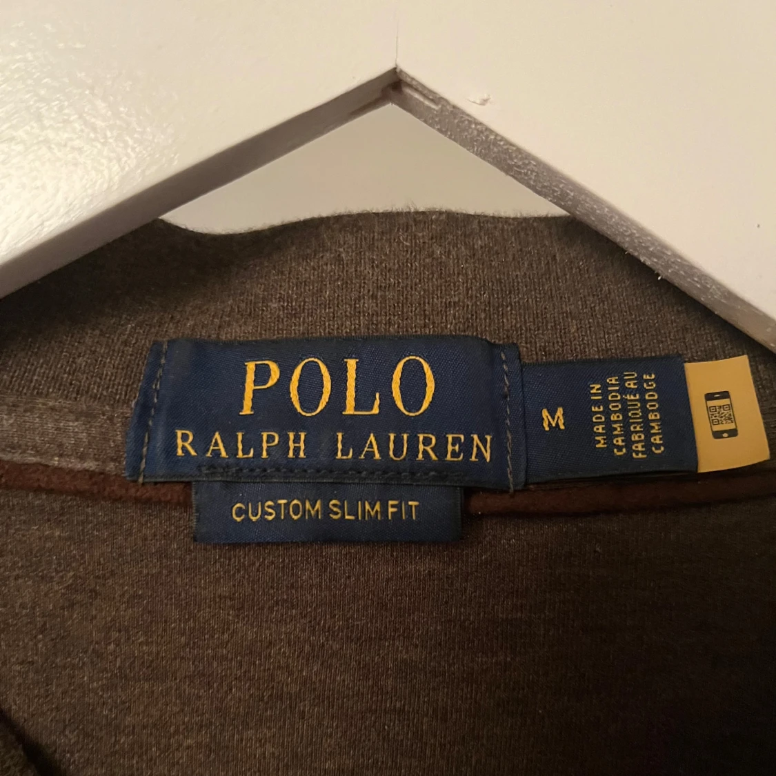 Brun långärmad pikétröja från Ralph Lauren - 3