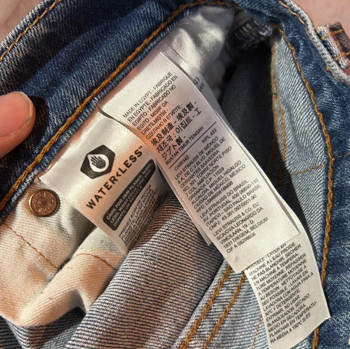 Levis 502 W29/L32 ljusblå  - 4