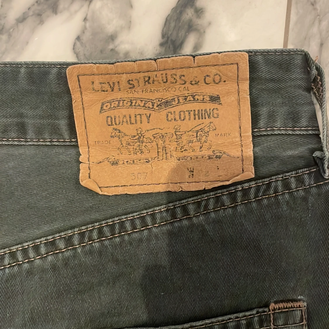 Gröna Baggy Levi’s Jeans - 2