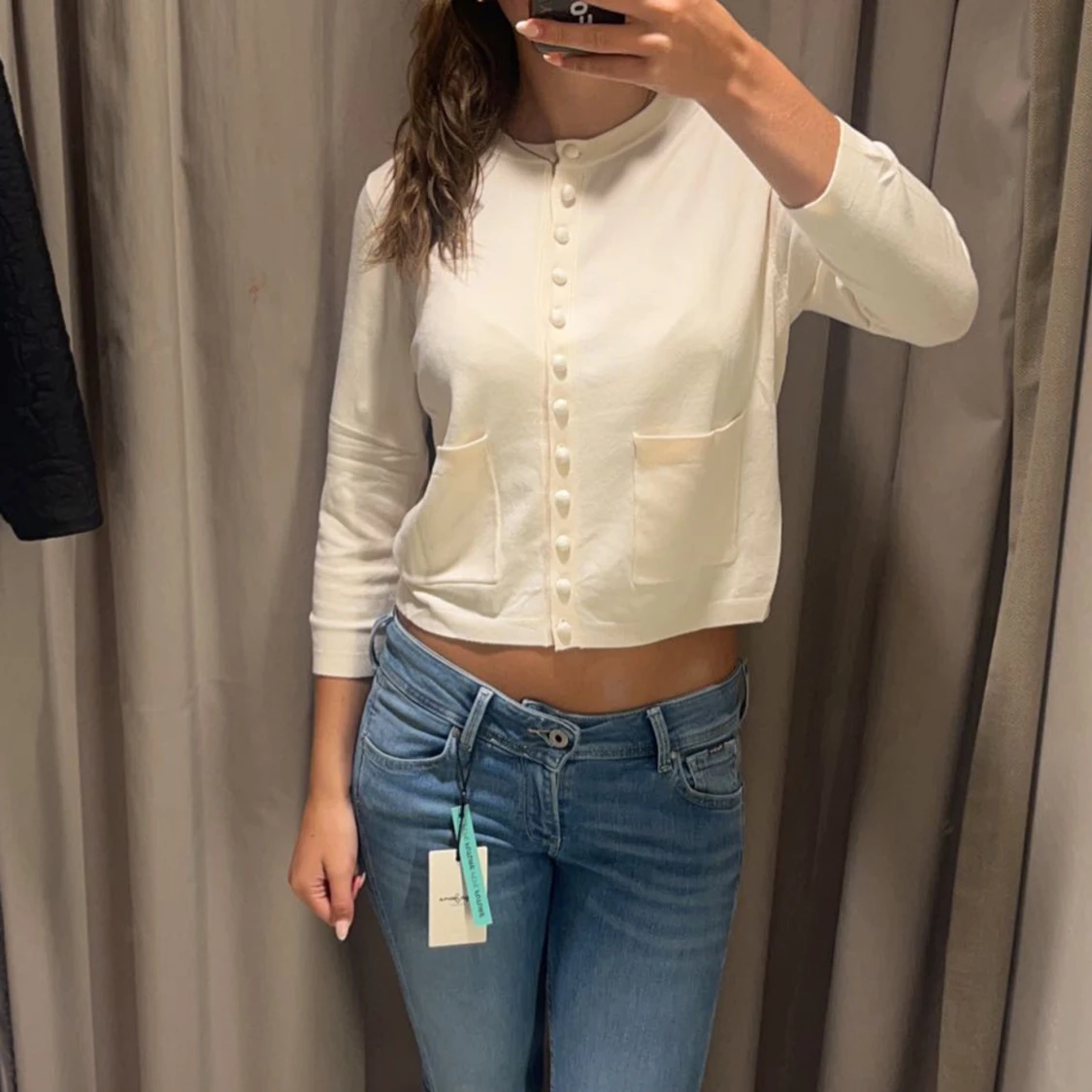 trekvartärm tröja - 90