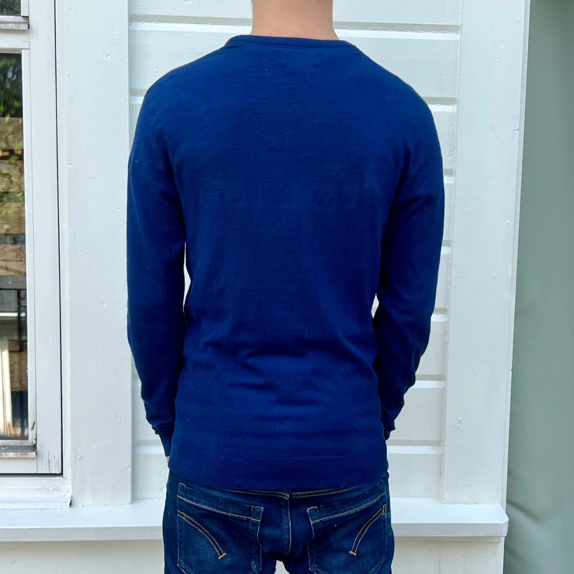 NERÖ STICKAD TRÖJA BLÅ - 90