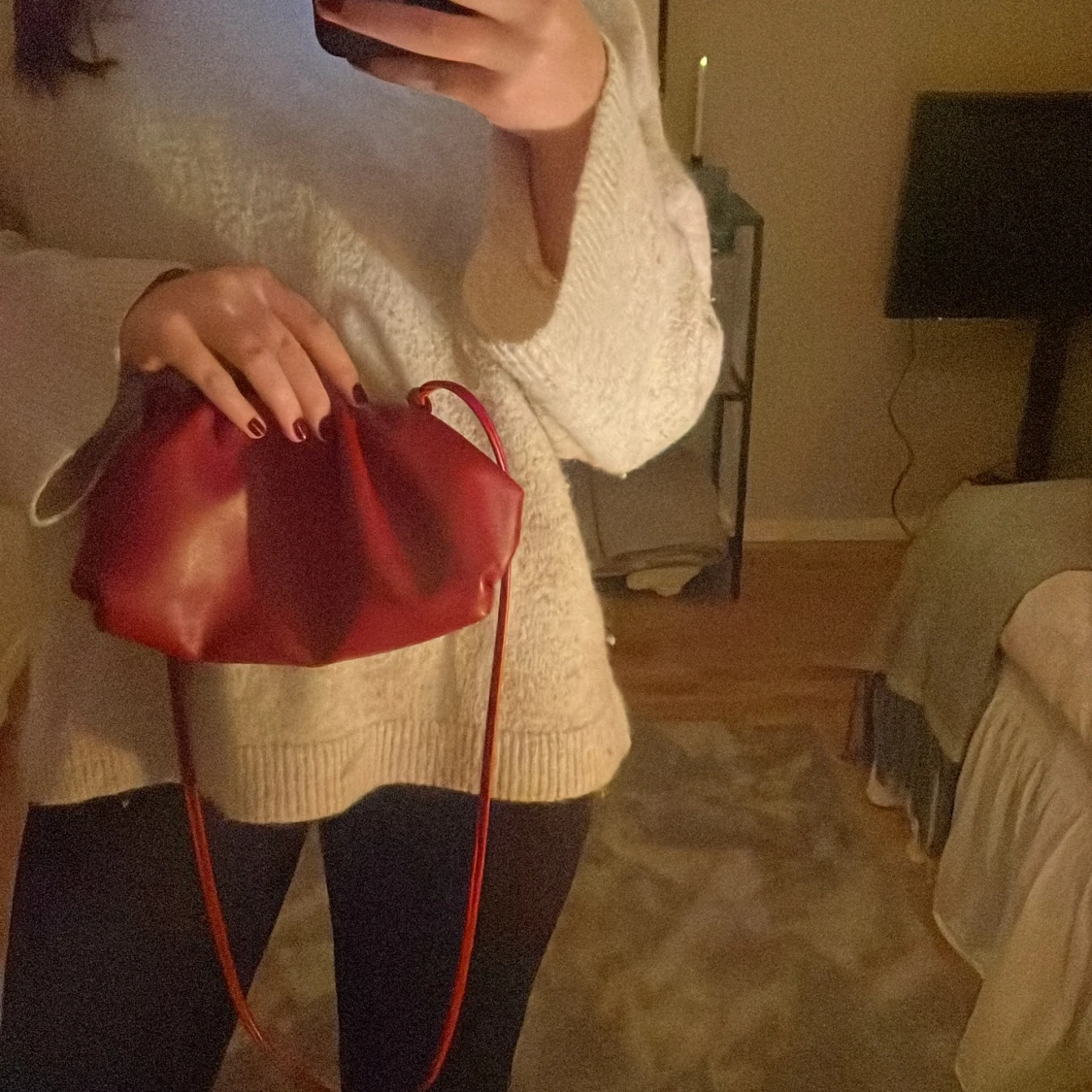 Säljer nu min Bow19deatails väska i röd - 90