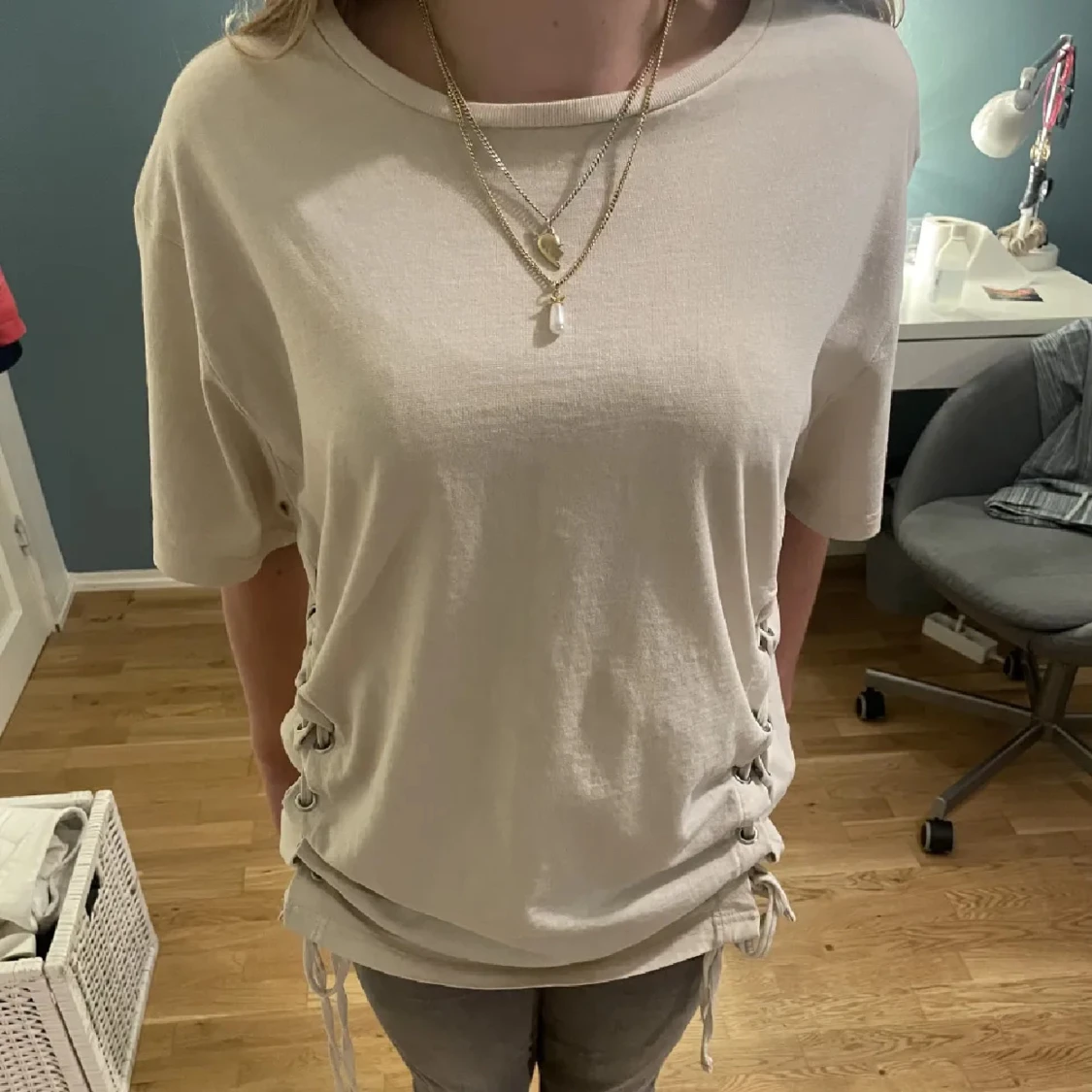 tröja med snörning - 90