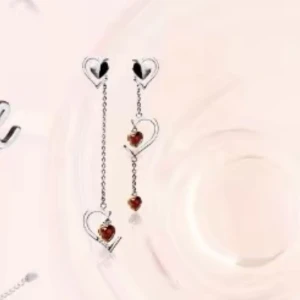 Ioaku - Säljer dessa silvriga örhängen från ioaku valentine kollektion som inte säljs längre, använda två gånger och har boxen kvar💕