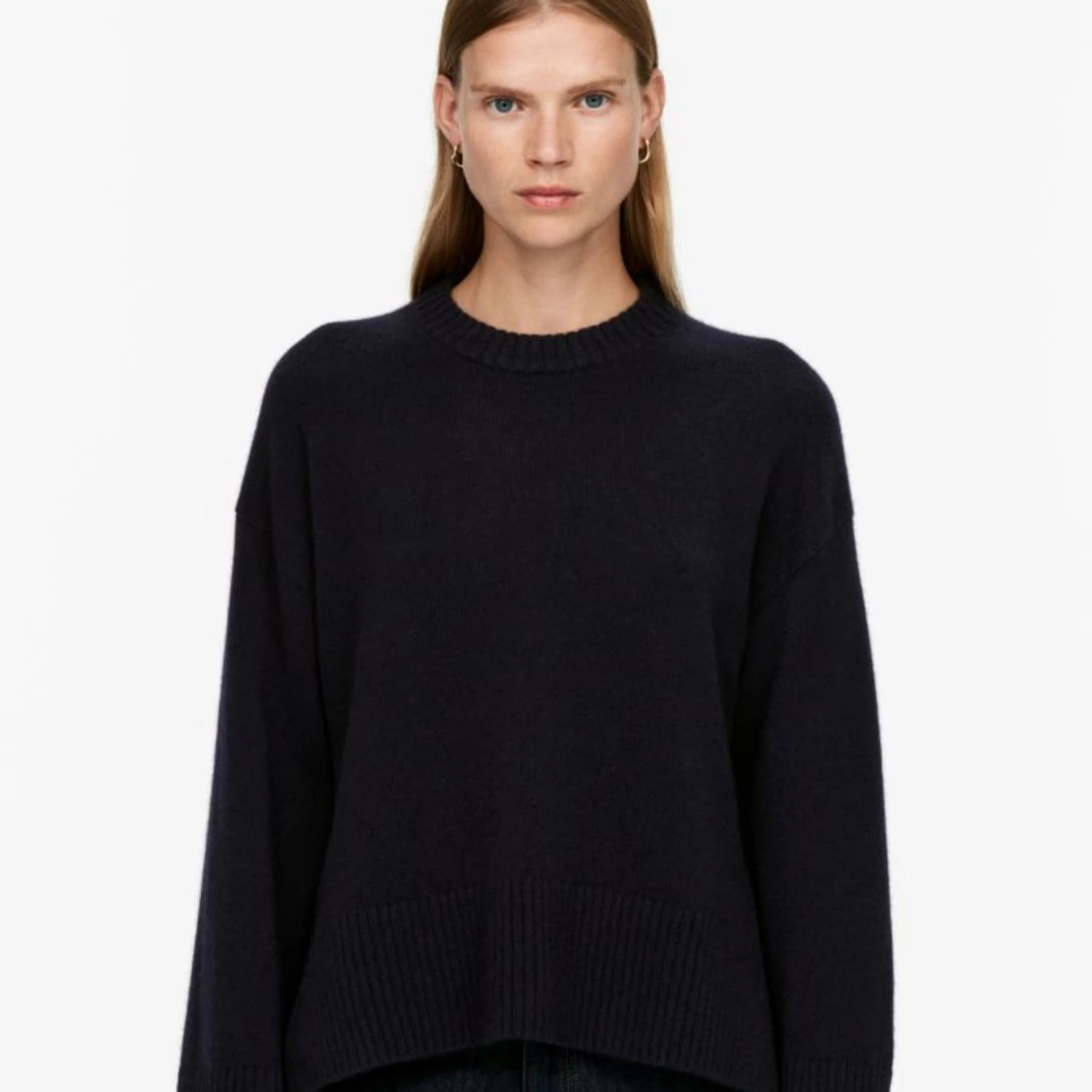 Mörkblå Kashmir tröja