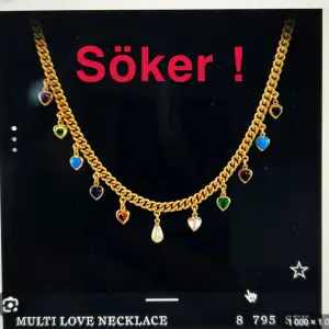 Söker detta halsband från Maria Nilsdotter i guld. Det heter Multi Love Necklace och säljs inte längre. 💓💓