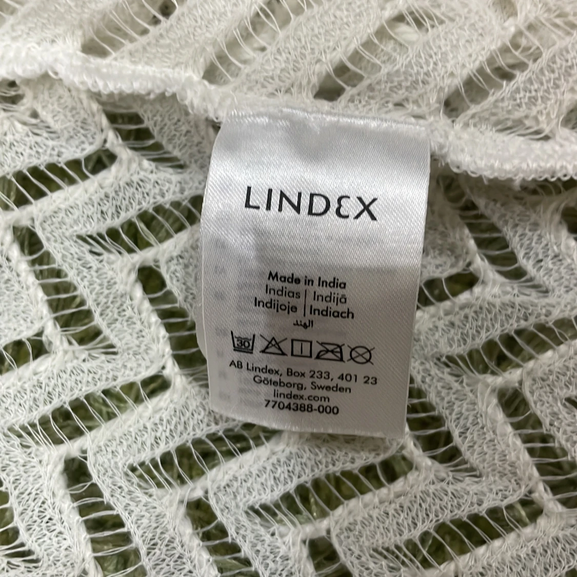 Vit mönstrad tröja från Lindex - 90