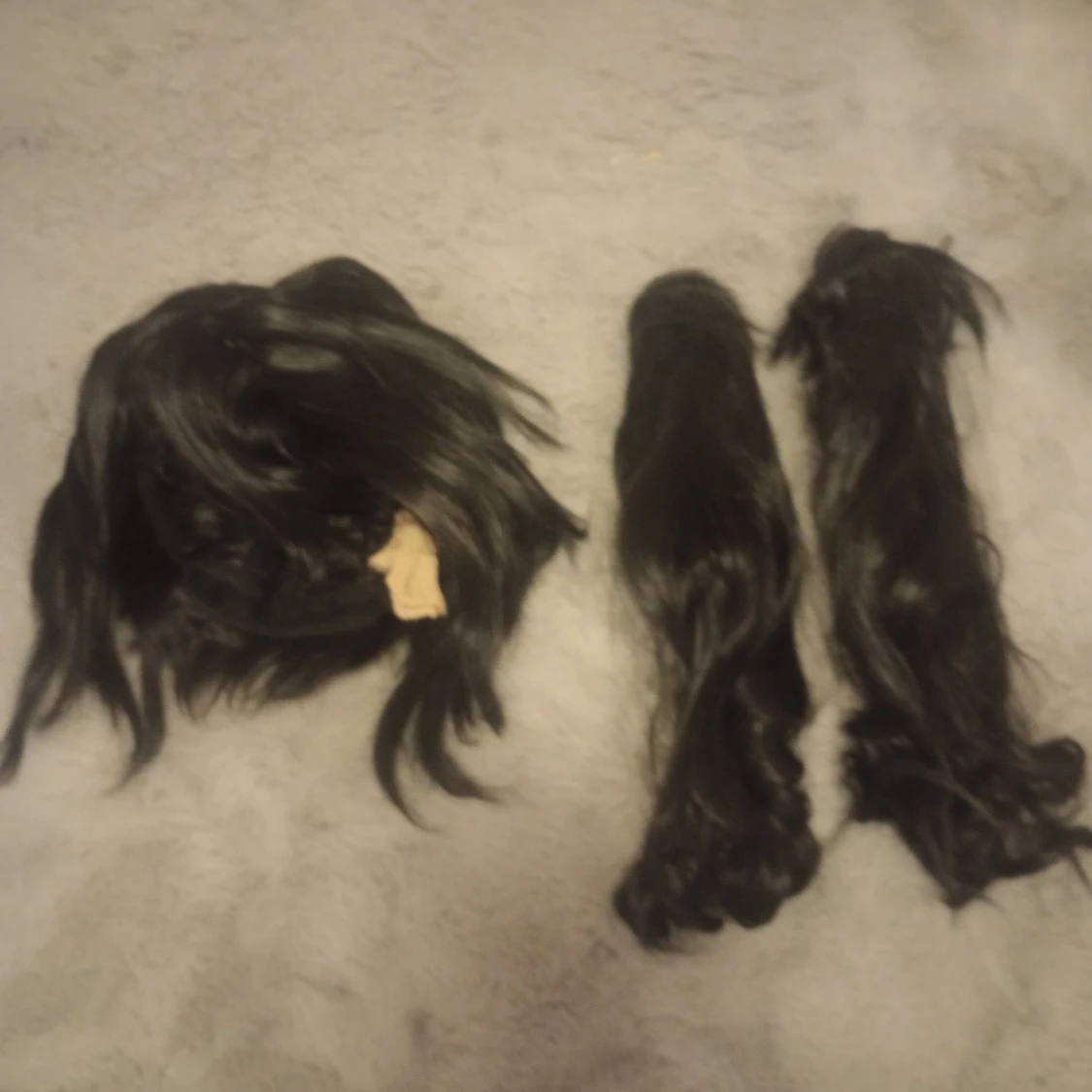 Amu black wig