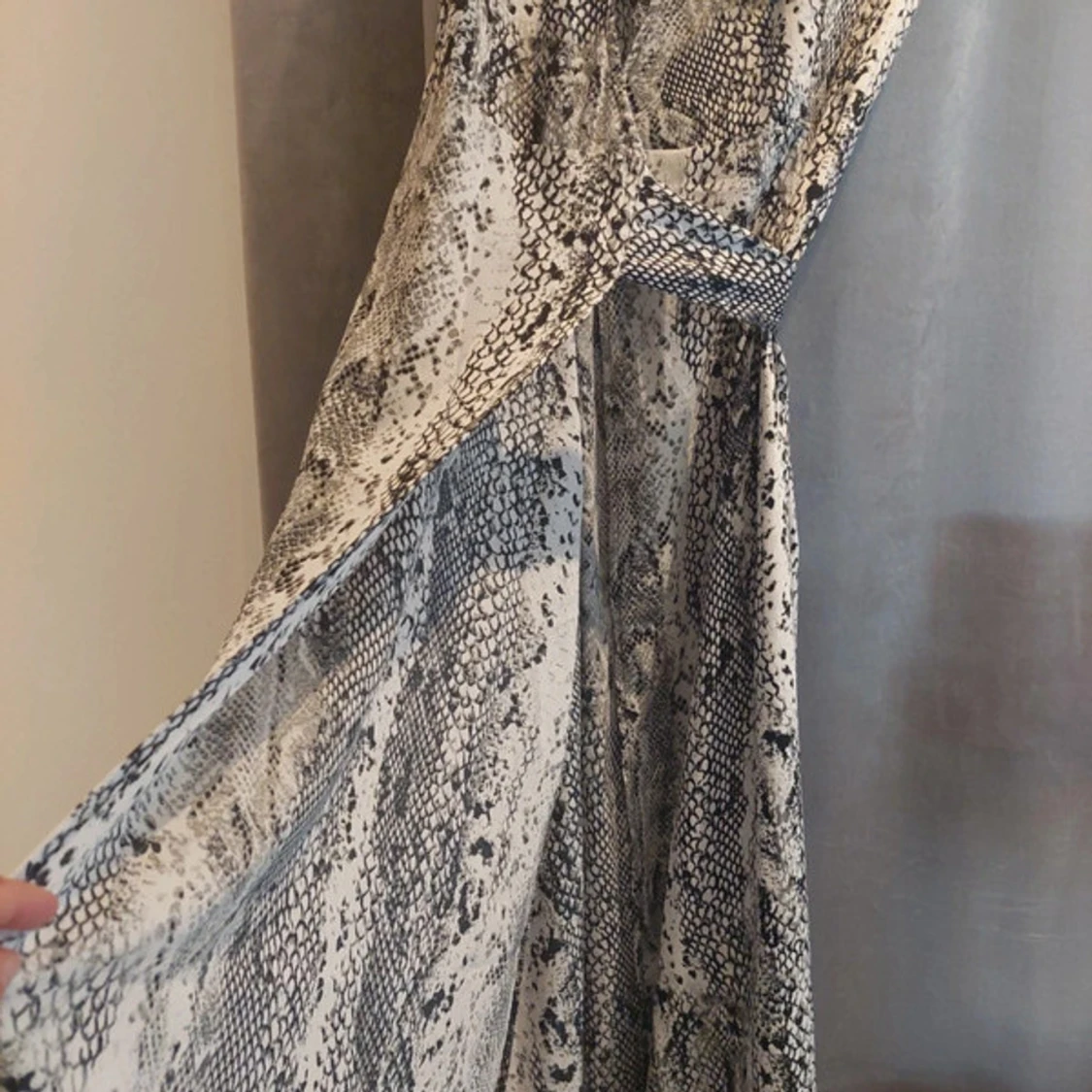 Lång omlott klänning - 91