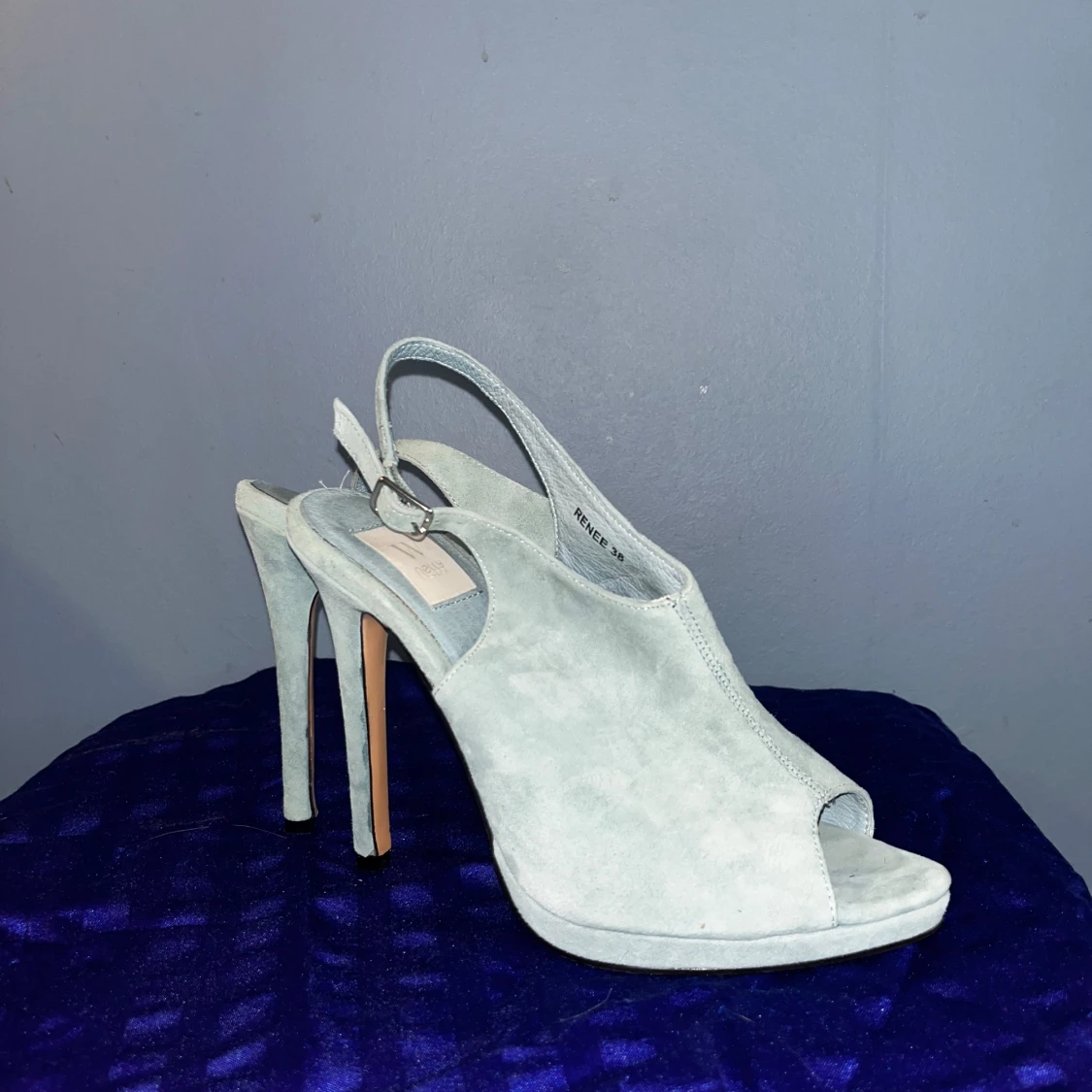 Klackskor - Nelly White Lable - 90