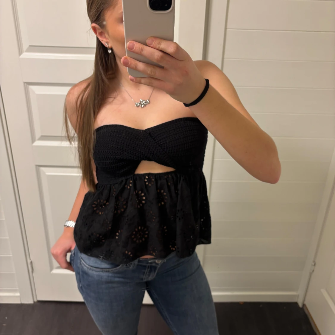 Svart tube topp