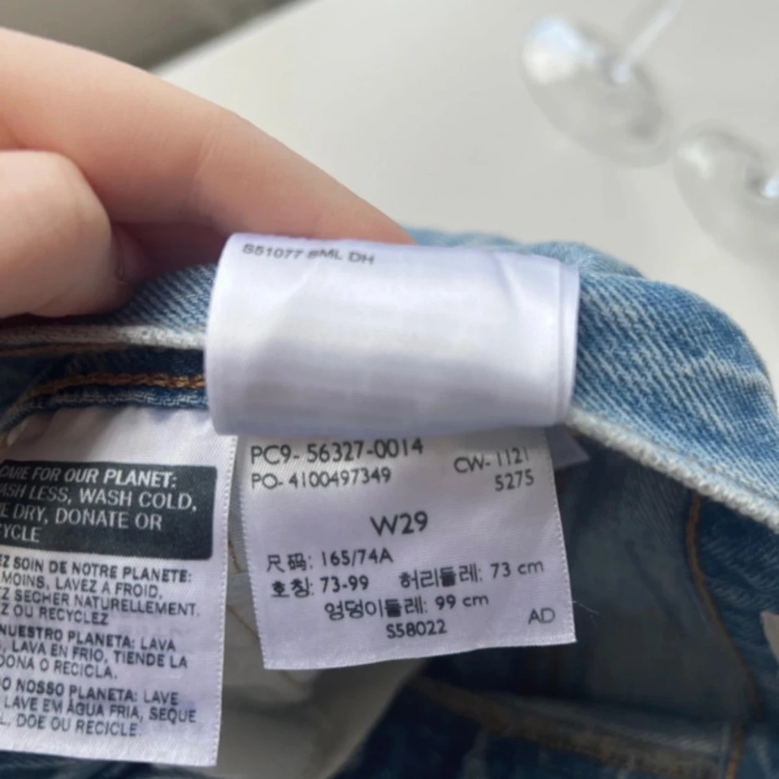 Blå jeansshorts från Levi's - 2