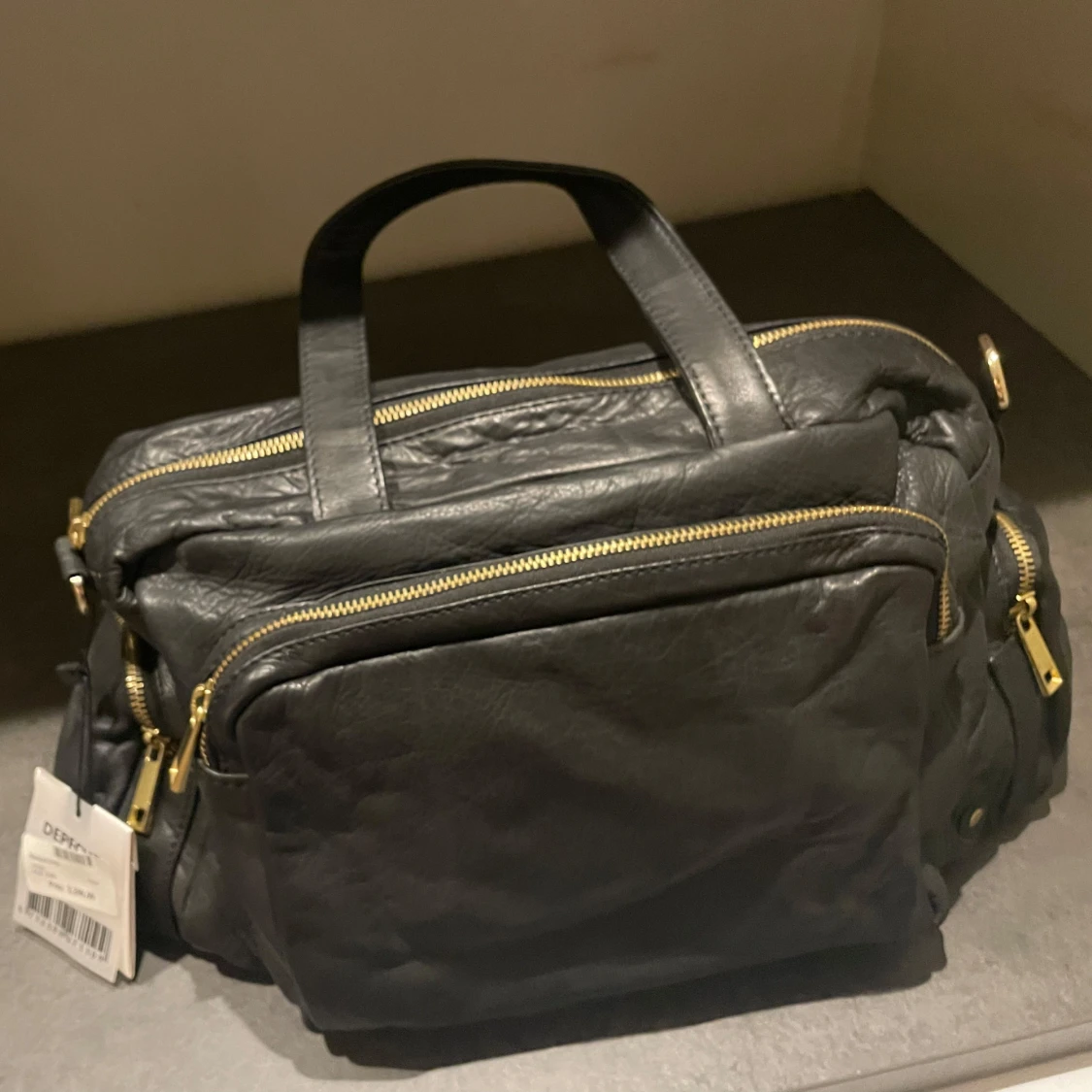 Svart skinnväska från Depeche NWT. - 1