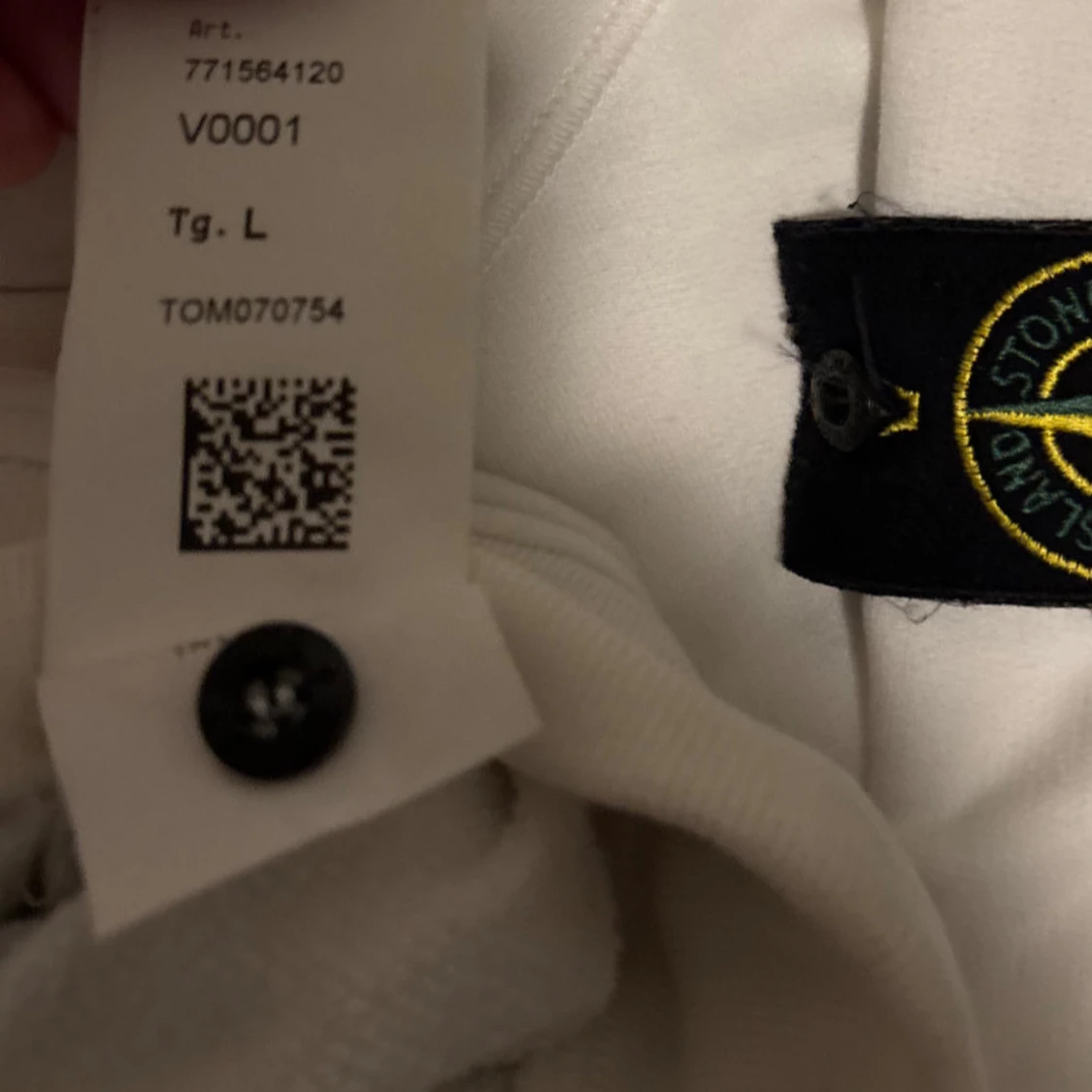 Vit hoodie från Stone Island - 2