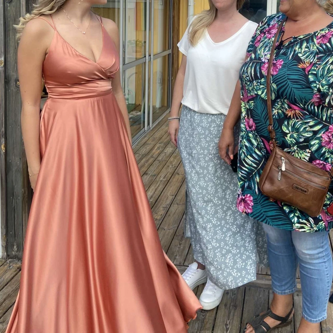 Balklänning rosa/orange - 3