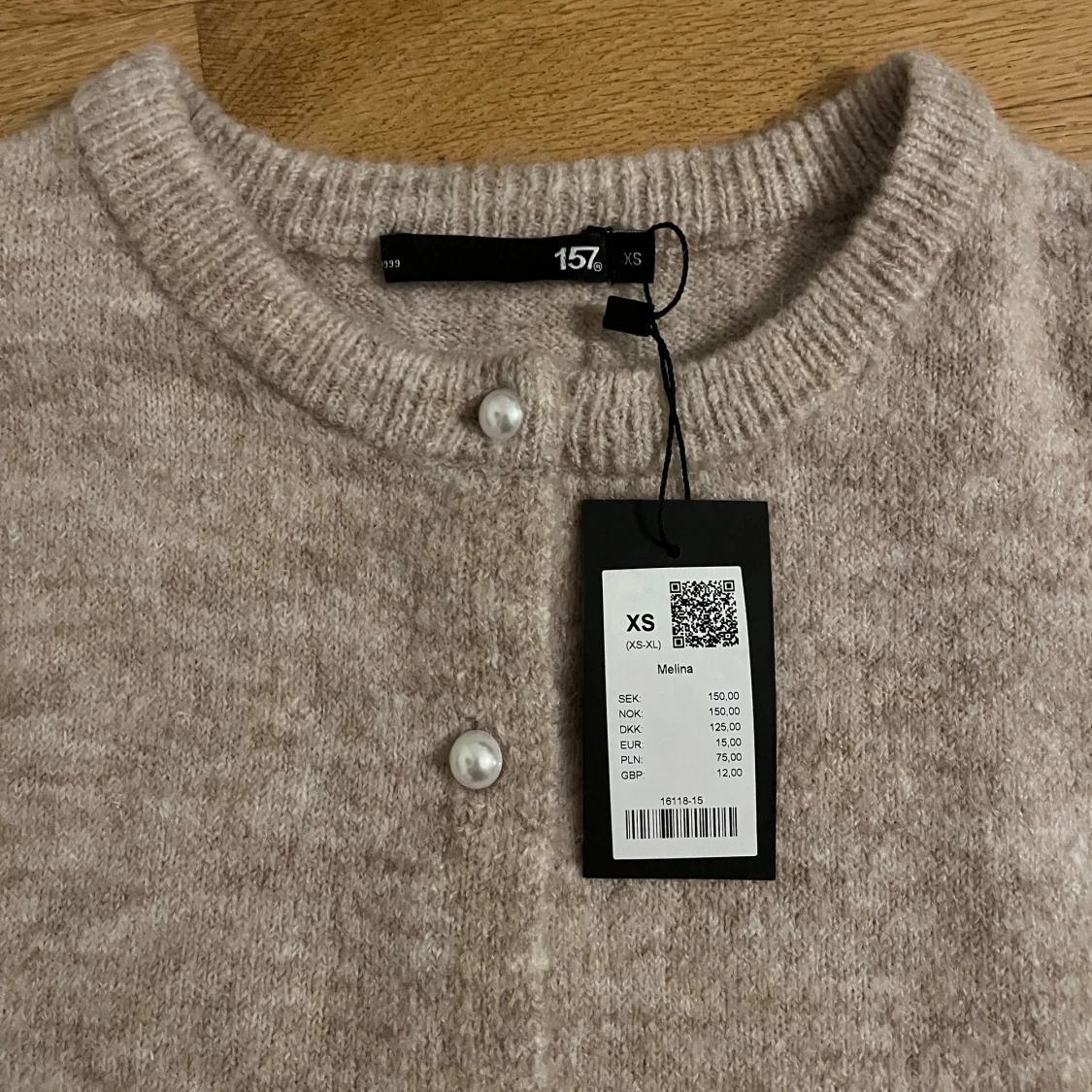 Beige kofta från 157 - 2