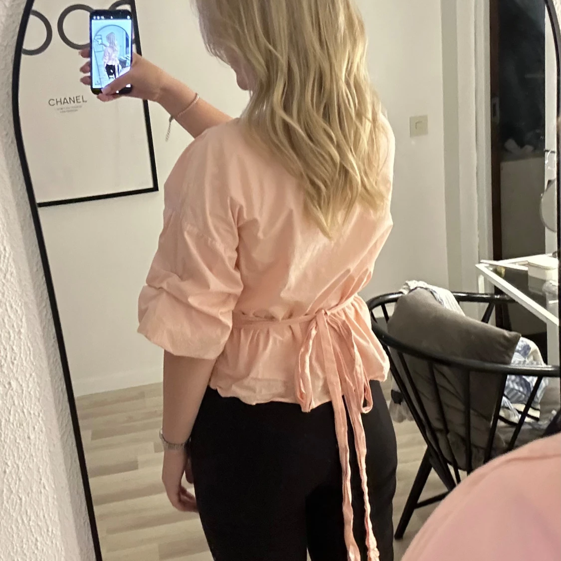 Ljusrosa omlottopp - 92