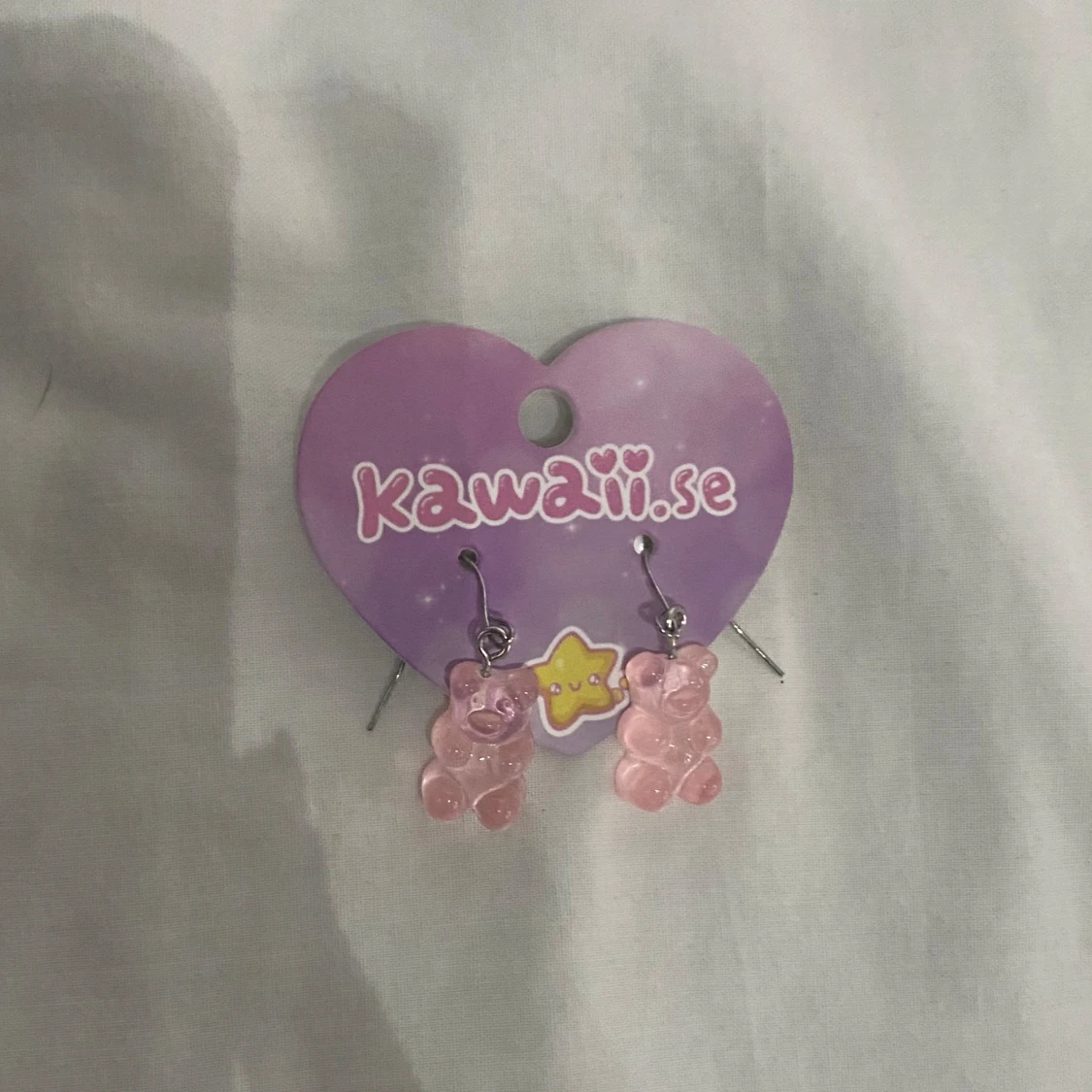 Rosa gummibjörnar örhängen - 90