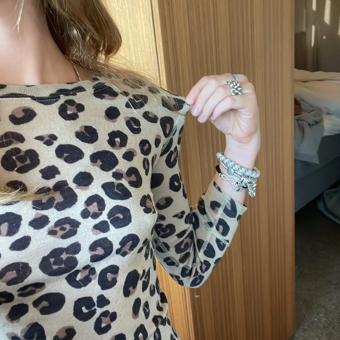 Leopardmönstrad topp - 92