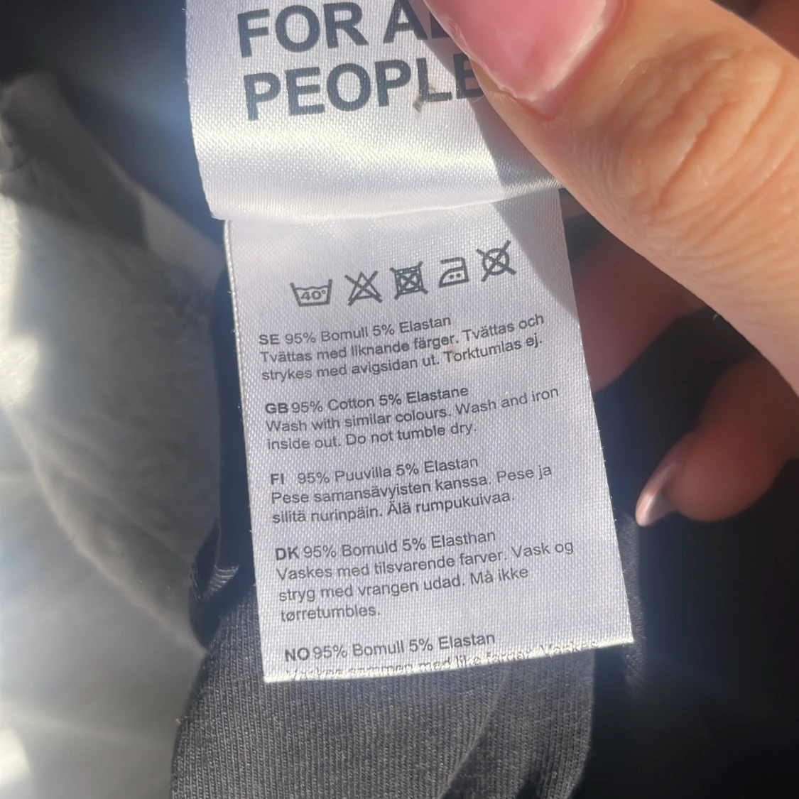 Svart långärmad  - 92