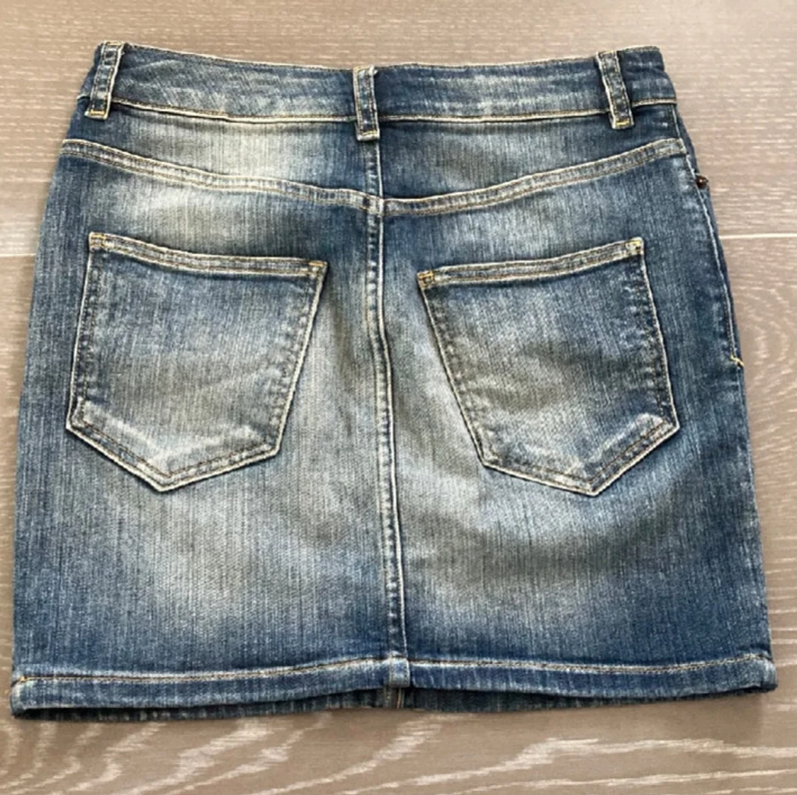 Vintage mini jeans kjol - 90