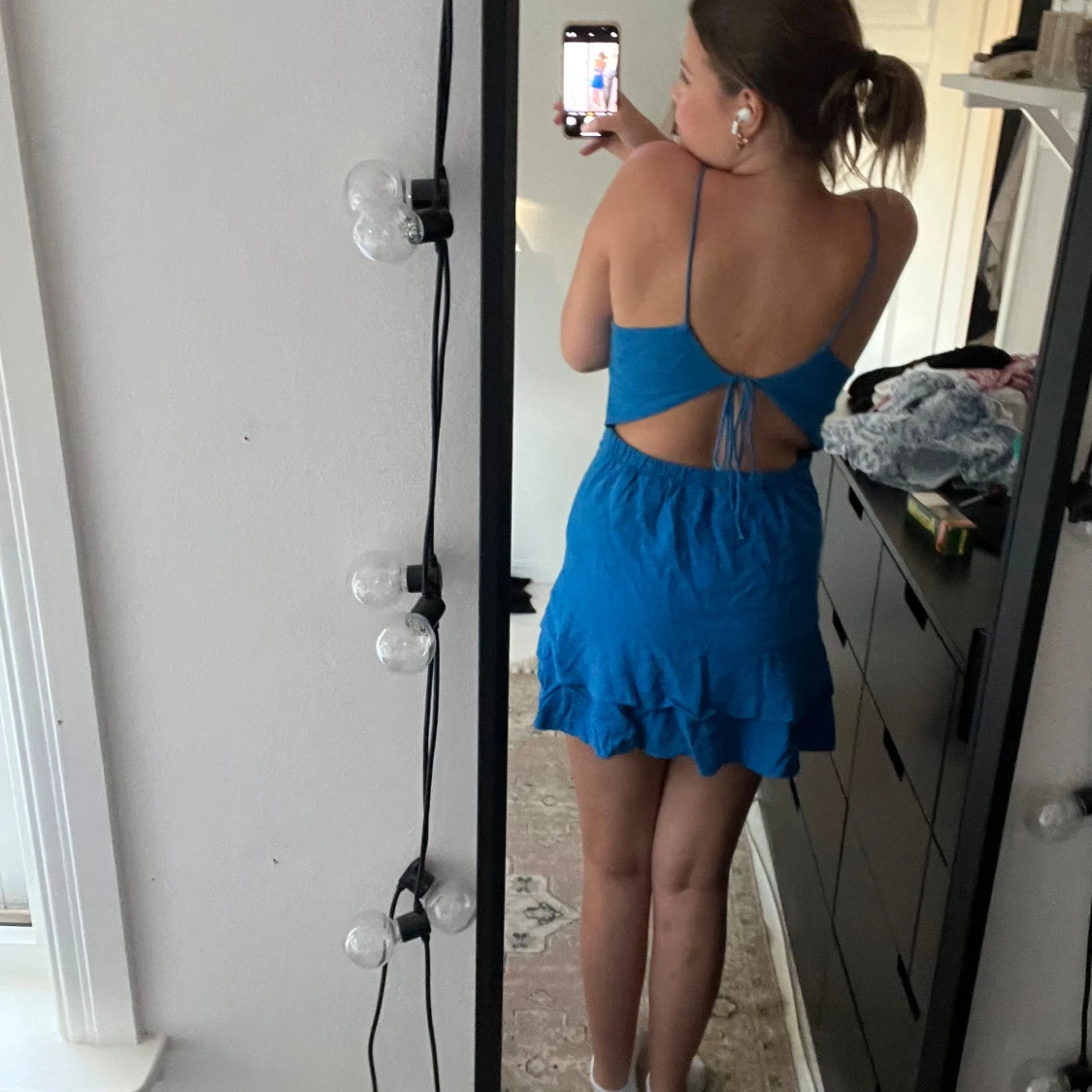 Super söt blå klänning! - 90