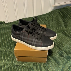 Burberry skor - Tvär feta Burberry skor i en ovanlig färg. Storlek 44 och är i ett väldigt schysst skick 8,5/10. Box medföljer och lite annat. Skriv om du har frågor.