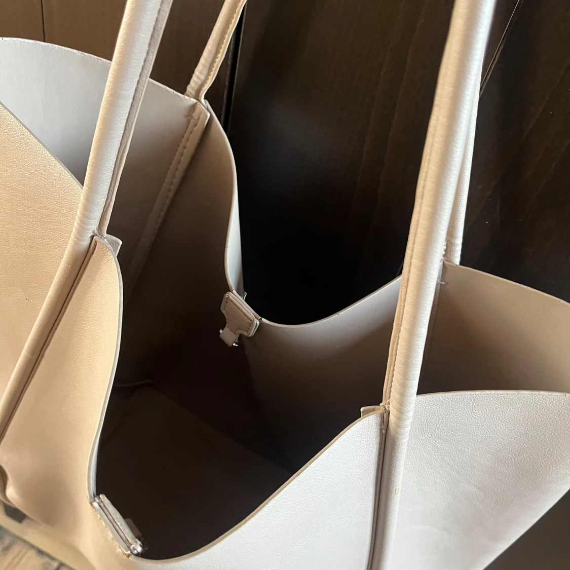 Beige axelväska - 3