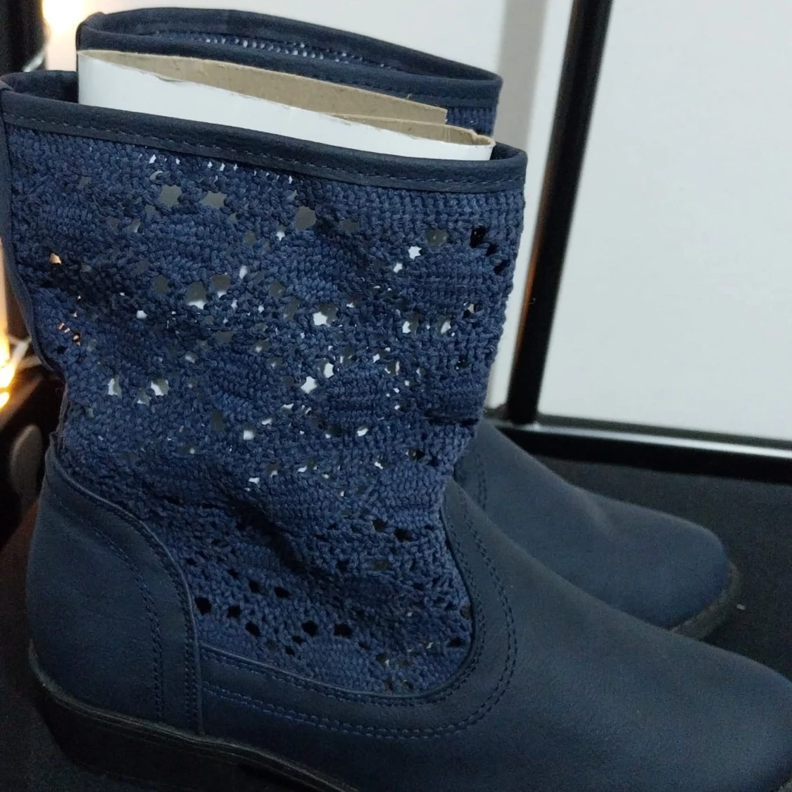 Mörkblå boots från Venca - 2