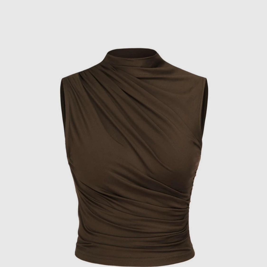 Brun ärmlös topp från Cider