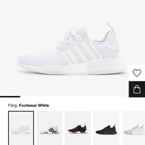 Adidas sneakers - Adidas originals NMD R1 vit. Säljer då de inte  passade mig, endast testade. Storlek 41 1/3. Ursprungspris 1 649kr.