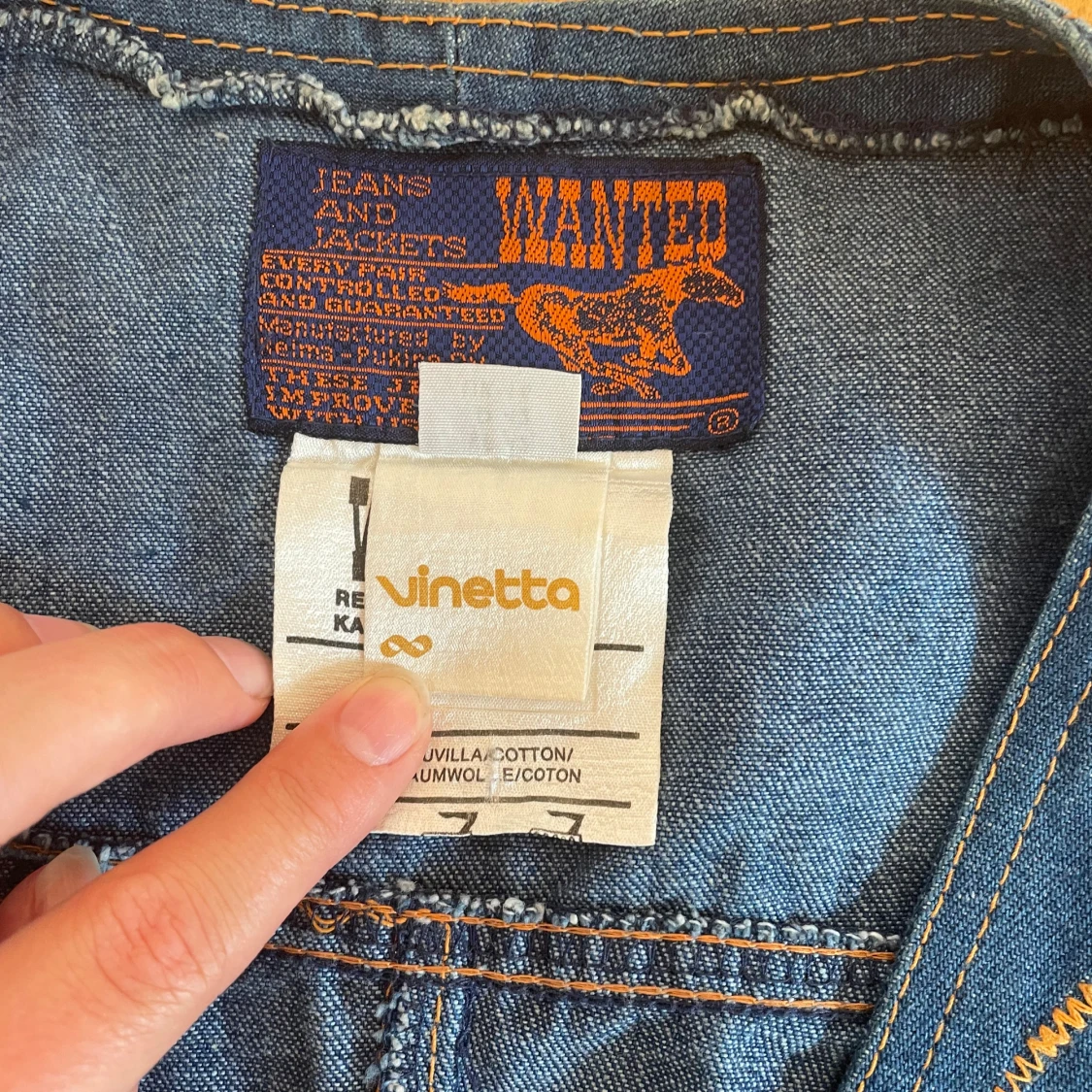 Retro western jeans väst - 92