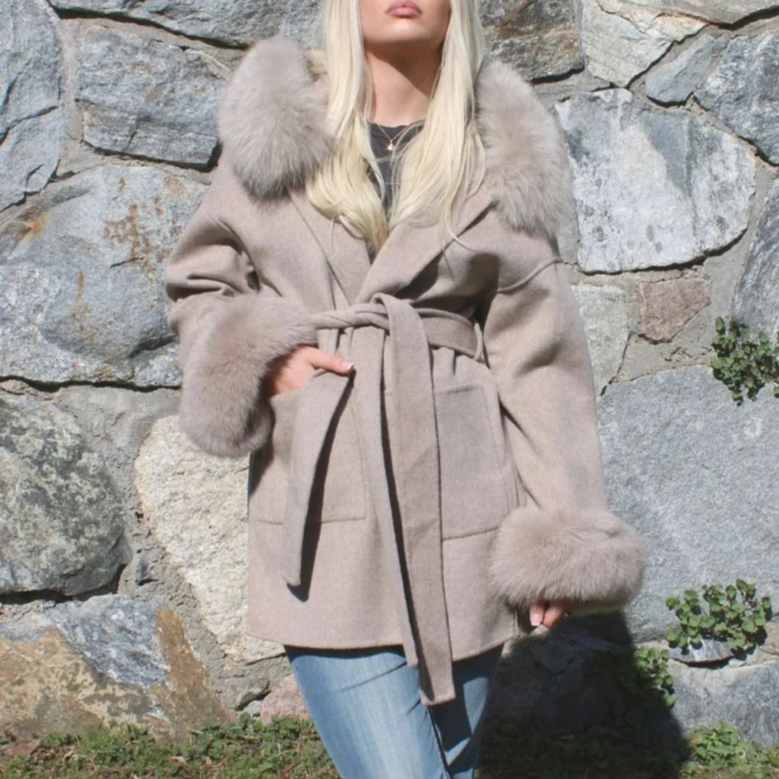 Kappa med päls  - 91