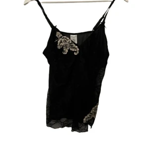 Spets linne - Svart spets linne - aldrig använd 