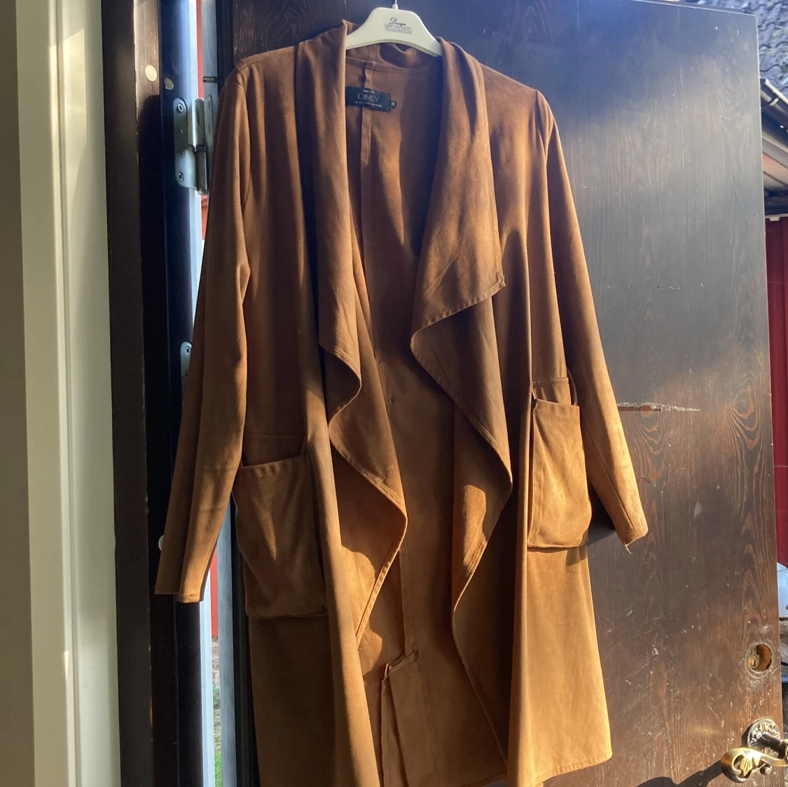 Beige stickad tröja - 91